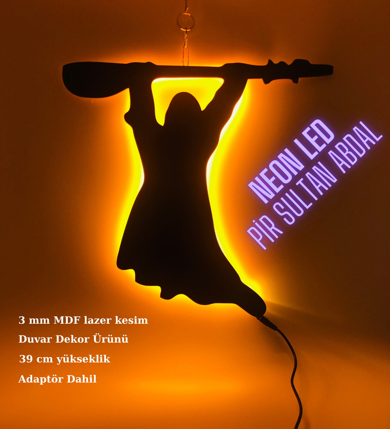 Pir Sultan Abdal Temalı Duvar Dekor Ürünü