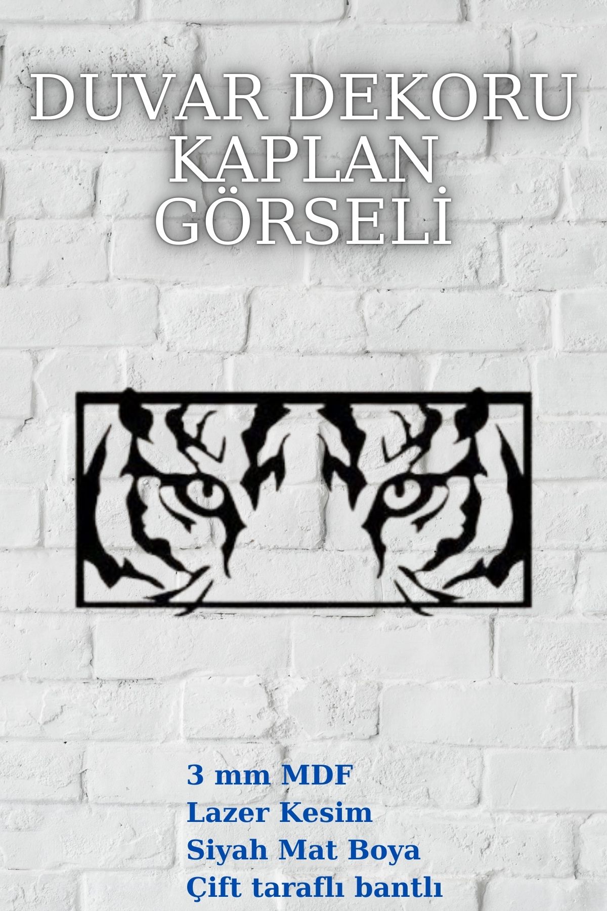 kaplan motifli dekor ürünü