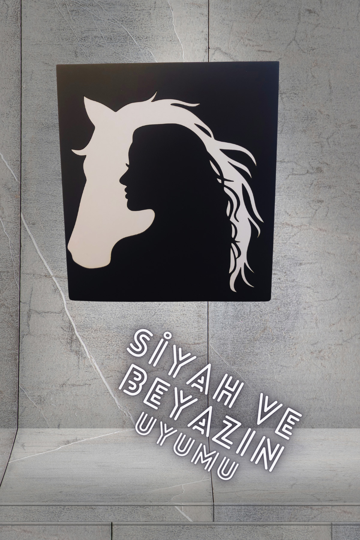 Duvar Dekor Tablo - At ve Kadın Temalı ModelTRY018 - Görsel 2