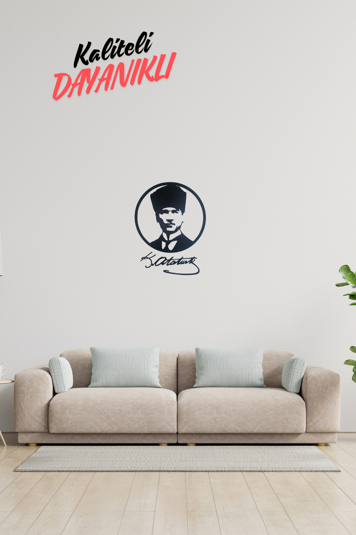 Atatürk İmzalı Duvar Dekor Ürünü - ModelTRY024 - Görsel 2